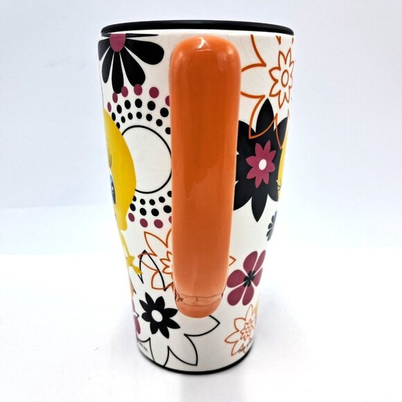 Spoontiques TWEETY TRAVEL MUG Ceramic With Plastic Lid- Warner Bros. 18 Ounces - Picture 2 of 8